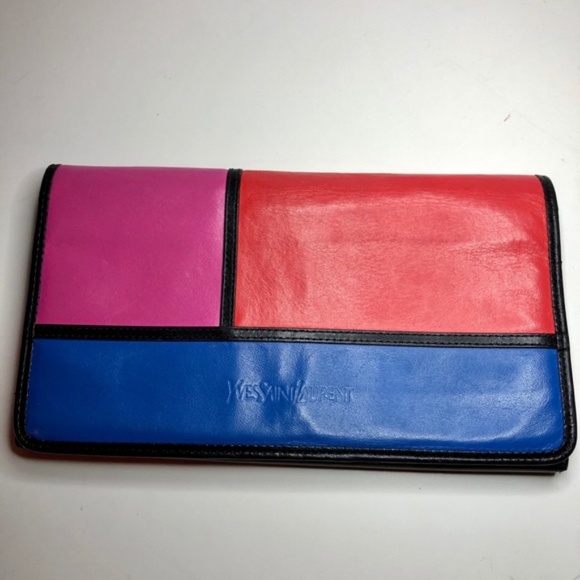 YVES SAINT LAURENT VINTAGE 1965 Mondrian Wallet - Picture 2 of 6
